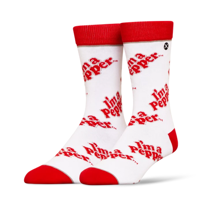 ODD SOX Dr Pepper themed socks 2-pack, colorful casual socks with beverage-inspired designs, comfortable and stylish for everyday wear