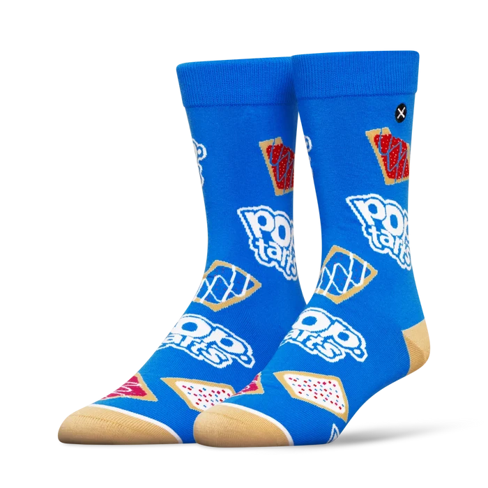 Pair of ODD SOX Pop Tart Socks 2 Pack featuring colorful, playful sock designs with fun pop tart patterns for casual wear.