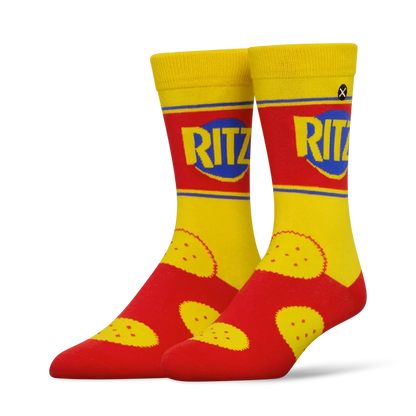 Pair of ODD SOX Ritz socks in a 2-pack, featuring colorful patterns and comfortable cotton material, designed for casual wear.