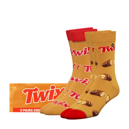 ODD SOX Twix socks 2-pack featuring colorful, playful sock designs with candy-inspired patterns, made by ODD SOX.