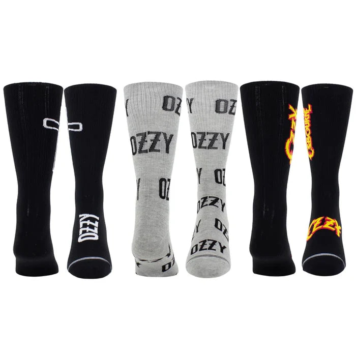 Perri's Ozzy gift sock box with 3 pairs of colorful, patterned socks displayed in a gift box, perfect for gifting