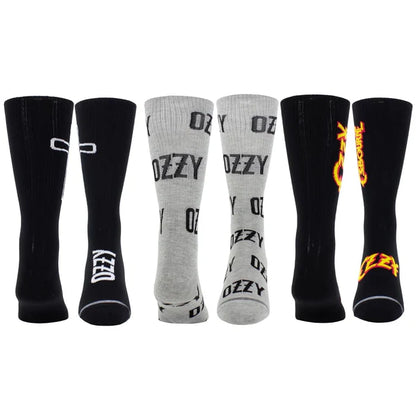 Perri's Ozzy gift sock box with 3 pairs of colorful, patterned socks displayed in a gift box, perfect for gifting