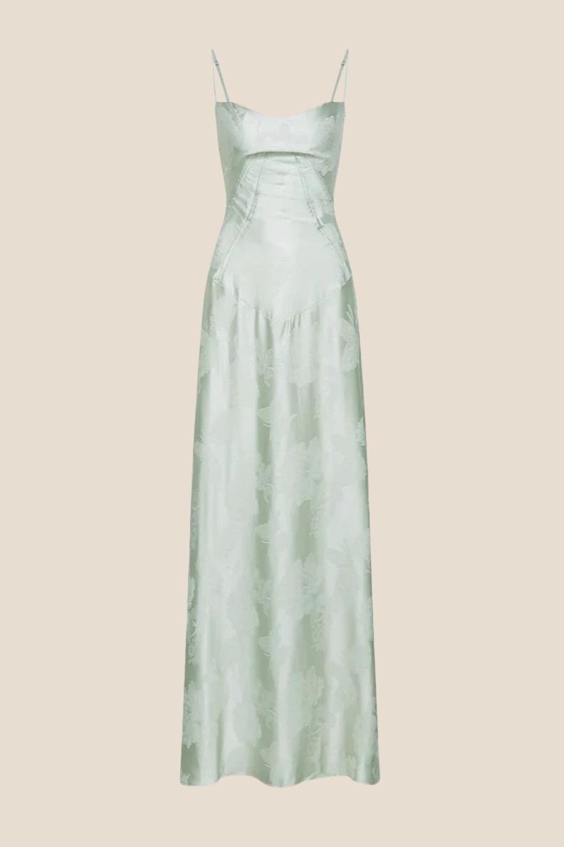 Dreamy Pink Straps Long Dress