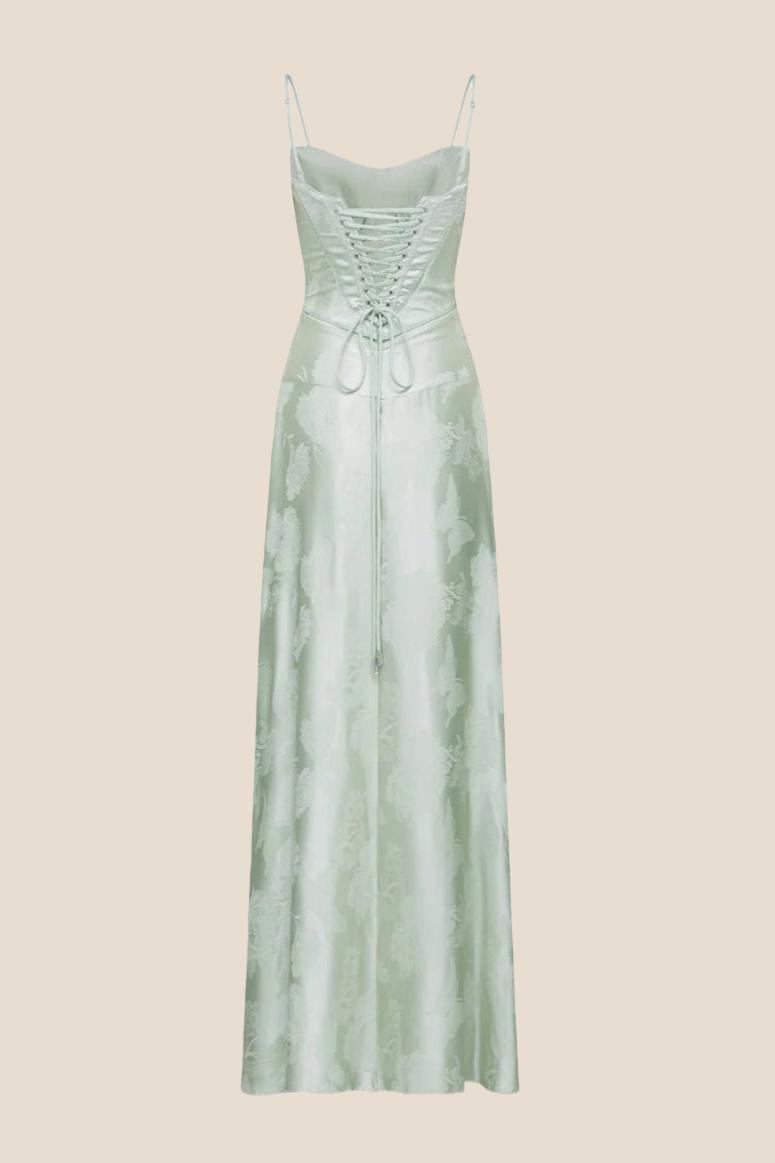 Dreamy Pink Straps Long Dress