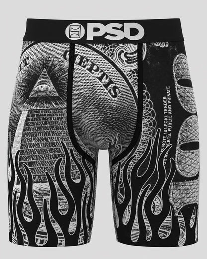 PSD Underwear Silver Band Boxers in multi-color, featuring a sleek waistband and comfortable fit, designed for stylish casual wear.