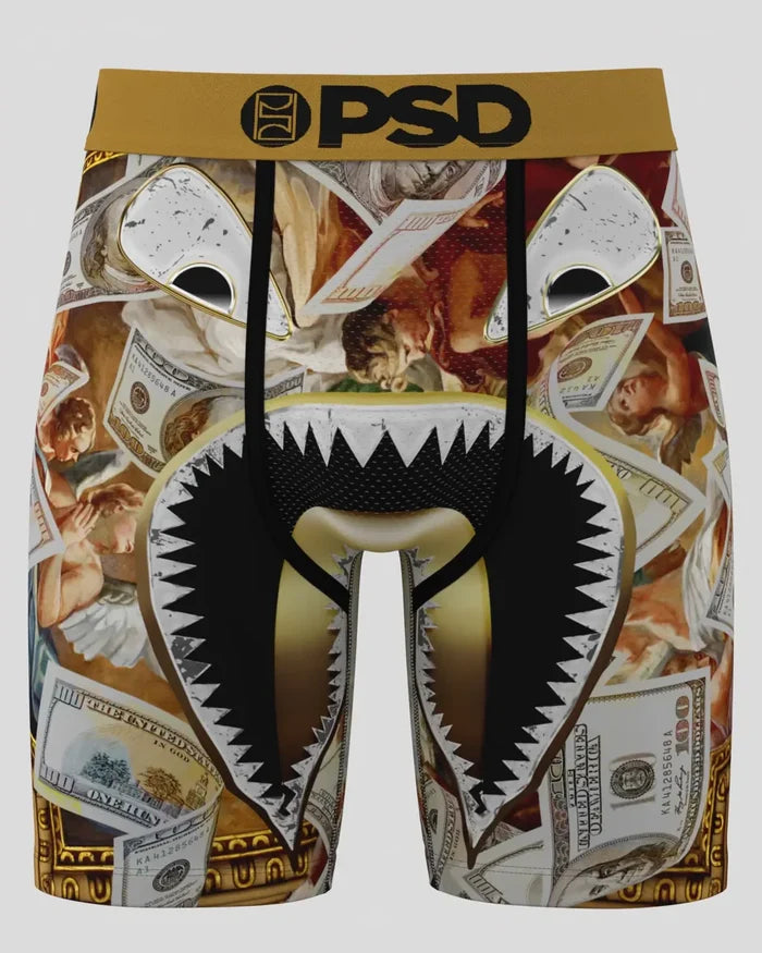PSD Underwear WF Angelic boxers in multi-color with angelic graphic design, casual accessories for comfortable wear.
