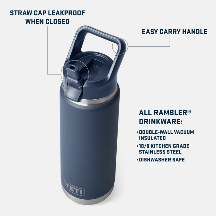 Rambler 26oz (769ml) Straw Bottle