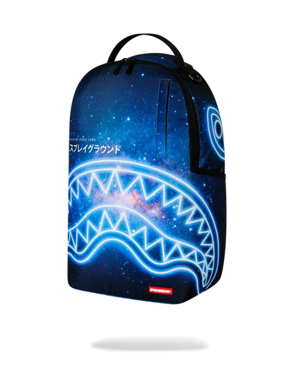Sprayground Creative Space Labs backpack with colorful space-themed design, durable straps, and multiple compartments.