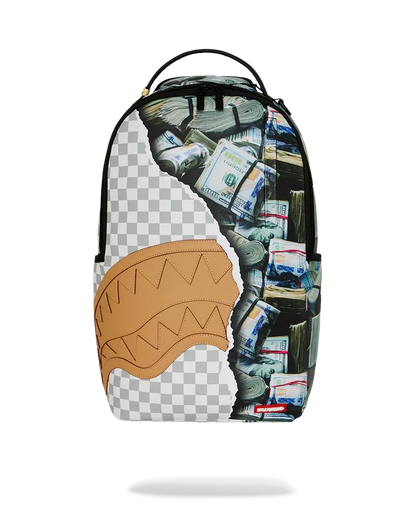 Sprayground Hidden Fortune backpack featuring bold graphic design and adjustable straps, ideal for fashion and everyday use.