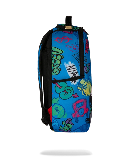 Sprayground Monopoly Grab & Go Go Go backpack with colorful graphic design and adjustable straps, accessories for everyday use.