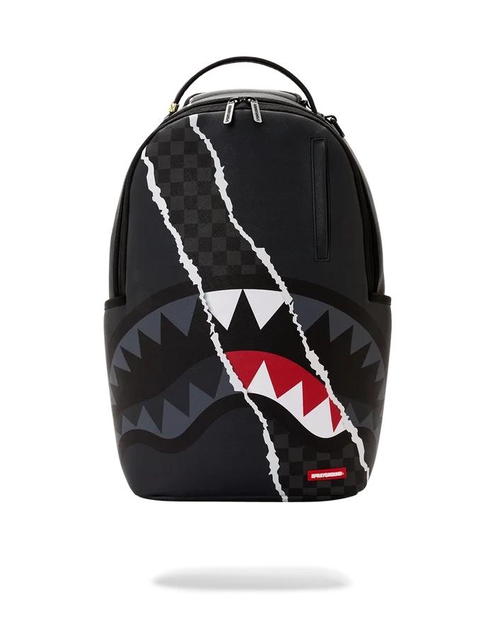 Sprayground Shark Slash backpack with bold shark graphic and adjustable straps, stylish accessories for everyday use.