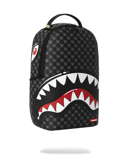Sprayground Shinobi Sharks in Paris backpack featuring vibrant shark and cityscape design, stylish accessories for everyday use.