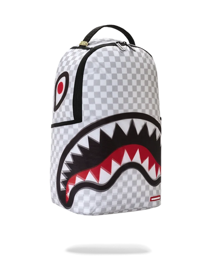 Sprayground Spectral Shadow backpack featuring bold graphic design, multiple compartments, and adjustable straps.