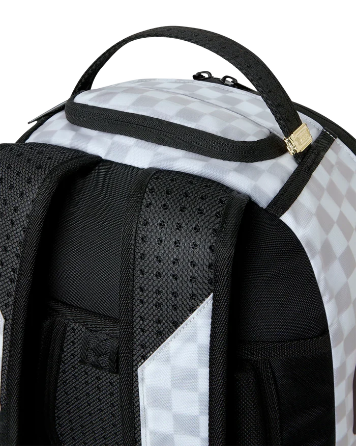 Sprayground Spectral Shadow backpack featuring bold, colorful graphic design with multiple compartments and adjustable straps.
