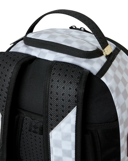 Sprayground Spectral Shadow backpack featuring bold, colorful graphic design with multiple compartments and adjustable straps.