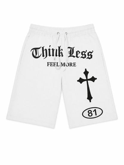 White Switch Turbo Woven Shorts SS5509 displayed on a hanger, showing the lightweight fabric and classic design.