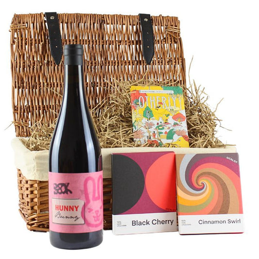 The Indulgence Hamper – Natural Red Wine & Artisan Chocolate
